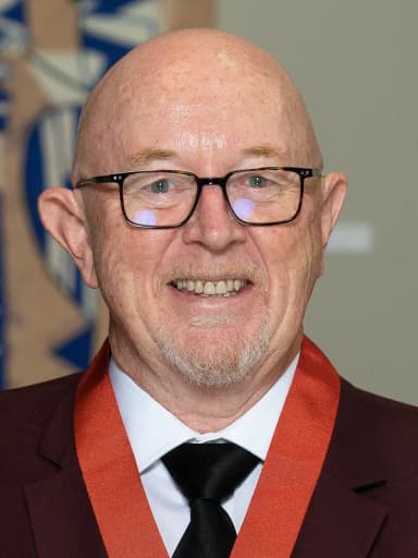 Dave Dobbyn: The Governor-General of New Zealand, Dame Patsy Reddy, and musician Sir Dave Dobbyn, at the latter's investiture ceremony, held in Auckland, NZ, on 21 April