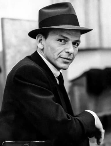 Frank Sinatra: Frank Sinatra in Capitol Studios, circa October 1957, during the recording of Come Fly with Me. A cropped version of the photograph was published on page 15 of