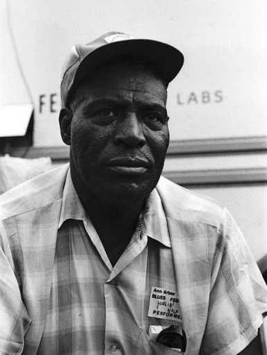 Howlin' Wolf: Howlin' Wolf at the Ann Arbor Blues Festival, Aug. 1970. Photo by Jeff Titon.