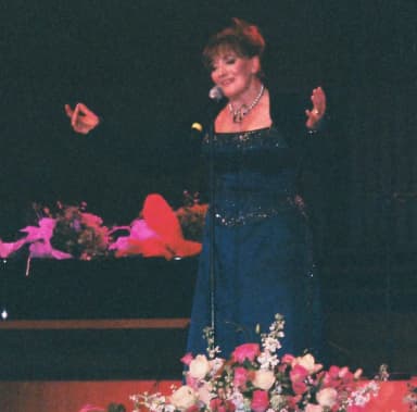 Tereza Kesovija: Tereza Kesovija at the concert "Olympia u Lisinskom" in Zagreb.