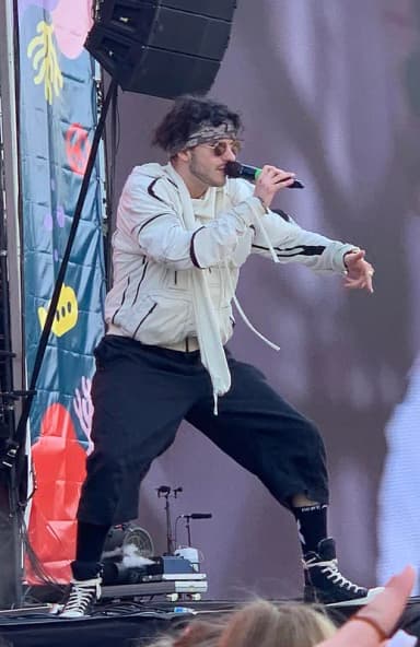 Azahriah: Hungarian singer Azahriah performing at Sziget Fesztivál in 2022.