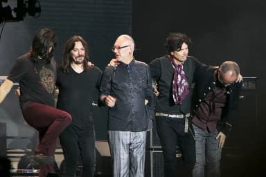 Caifanes: Viernes 10 de noviembre de 2017. Zócalo de la Ciudad de México, como parte de la Semana de las Juventudes se realizó un concierto masivo con el grupo mexicano