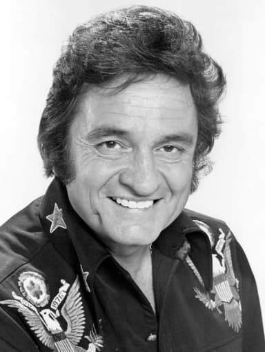 Johnny Cash: Photo of Johnny Cash in 1977.