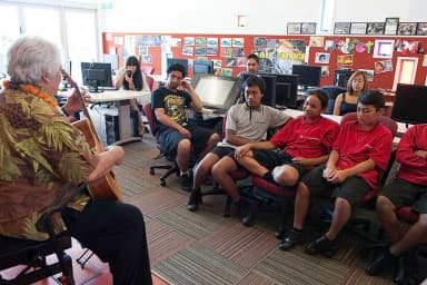 Keola Beamer: Keola and Moana Beamer - Visit to the High Tech Youth Network