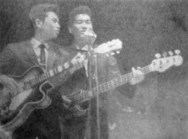 Koes Plus: Koes Bersaudara performing at the opening ceremony of Ganefo