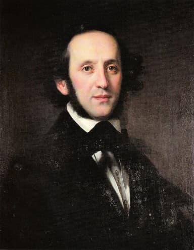 Felix Mendelssohn: Ölporträt Felix Mendelssohn Bartholdys, gemalt 1846 von Eduard Magnus (1799—1872)