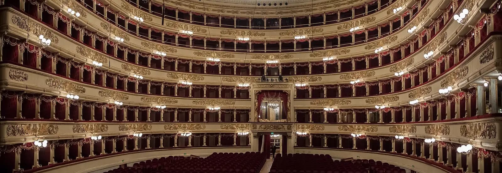Italy: View from the stage into the auditorium